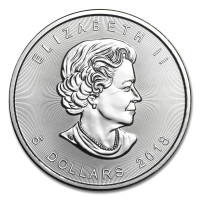 Silver coin Canadian Maple Leaf 1 oz (2018)