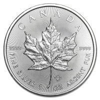 Silver coin Canadian Maple Leaf 1 oz (2019)