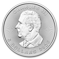 Silver coin Canadian Maple Leaf 1 oz (2025)