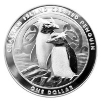 Silver coin Chatham Island Crested Penguin 1 oz (2020)