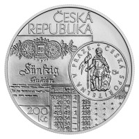 Silver coin ČNB 200 CZK Czech Savings Bank 200th Anniversary STANDARD