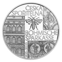 Silver coin ČNB 200 CZK Czech Savings Bank 200th Anniversary PROOF