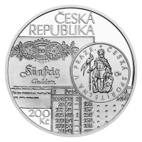 Silver coin ČNB 200 CZK Czech Savings Bank 200th Anniversary PROOF