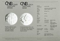 CNB silver coin 200 CZK Jan Blažej Santini 300th anniversary of his death STANDARD