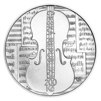 CNB silver coin 200 CZK Josef Suk 150th anniversary of his birth STANDARD