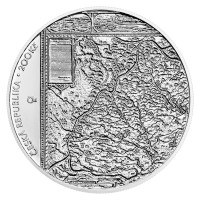 Silver coin ČNB 200 CZK 400th anniversary of the publication of Comenius’ map of Moravia STANDARD