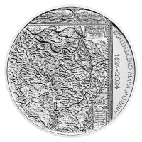 Silver coin ČNB 200 CZK 400th anniversary of the publication of Comenius’ map of Moravia STANDARD