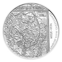 Silver coin ČNB 200 CZK 400th anniversary of the publication of Comenius’ map of Moravia PROOF