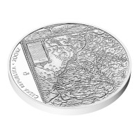 Silver coin ČNB 200 CZK 400th anniversary of the publication of Comenius’ map of Moravia PROOF