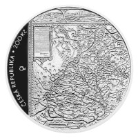 Silver coin ČNB 200 CZK 400th anniversary of the publication of Comenius’ map of Moravia PROOF