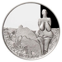 Silver coin ČNB 200 CZK Venus of Věstonice 100th anniversary of the discovery of the sculpture PROOF