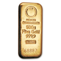 Gold bar 500g Münze Österreich