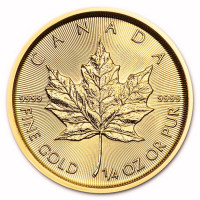 Gold coin Canadian Maple Leaf 1/4 oz