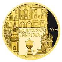 Zlatá minca ČNB 5.000 Kč Moravská Třebová PROOF 1/2 oz