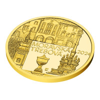 Gold coin ČNB 5.000 Kč Moravská Třebová PROOF 1/2 oz