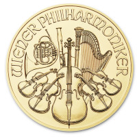 Gold coin Wiener Philharmoniker 1/10 oz 2021