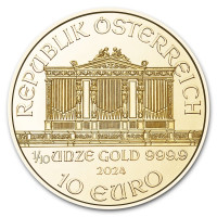 Gold coin Wiener Philharmoniker 1/10 oz 2024