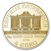 Gold coin Wiener Philharmoniker 1/25 oz